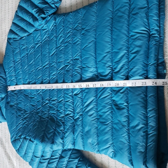 Woods women's water repellant down light puffer jacket teal green small - Picture 11 of 13
